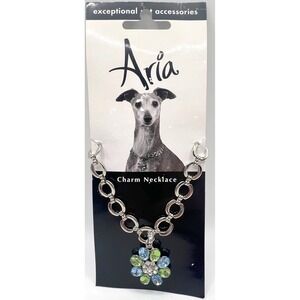 Aria Jeweled Bouquet Dog Necklace Charm Fits 8–12" Posh Pet Jewelry
